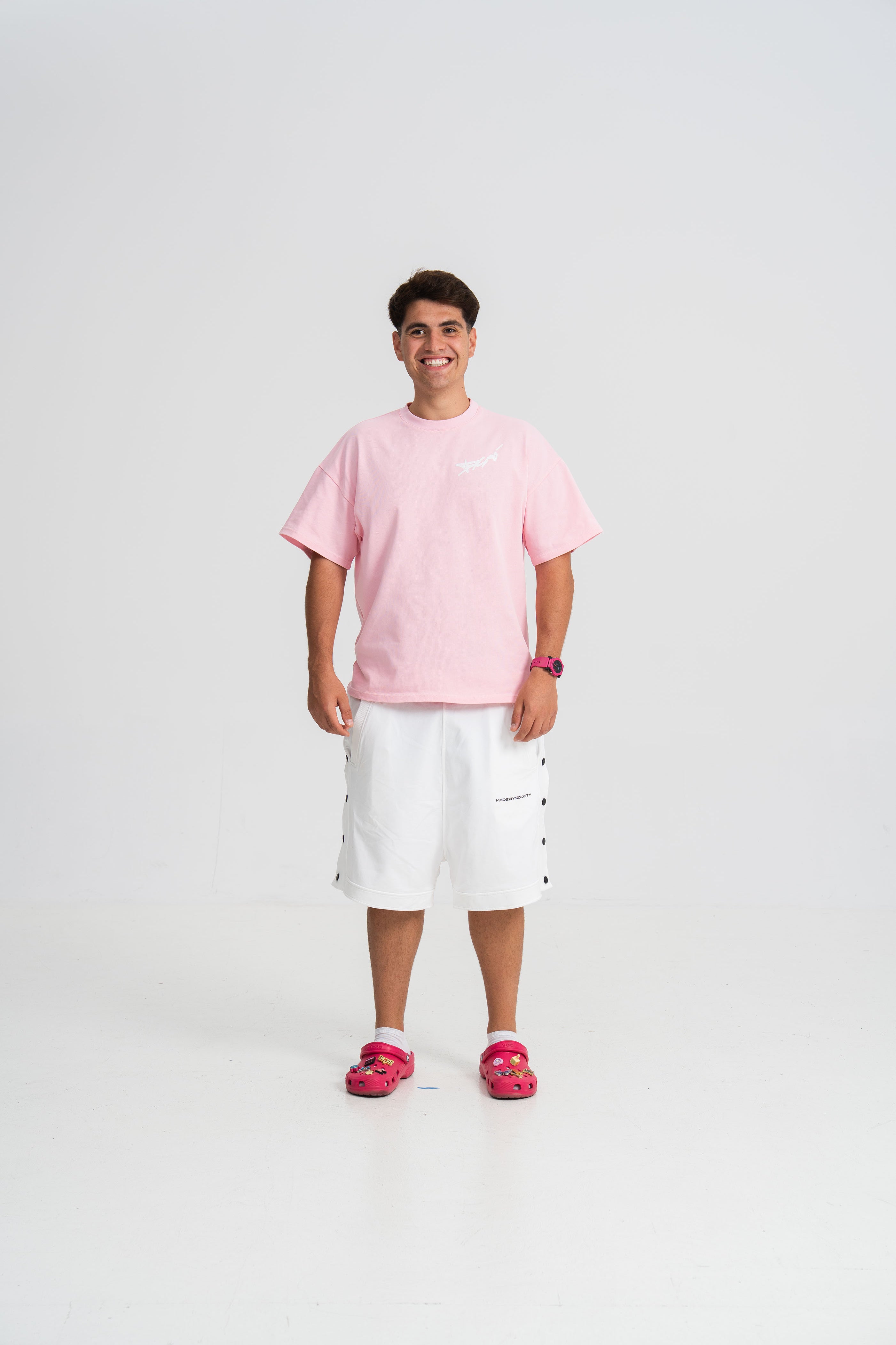 Tricou M6 V10 Teava Goala Roz