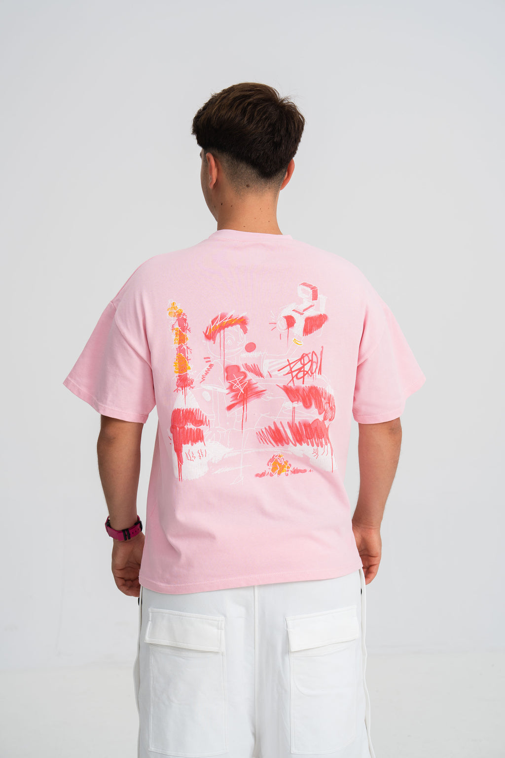 Tricou M6 V10 Teava Goala Roz