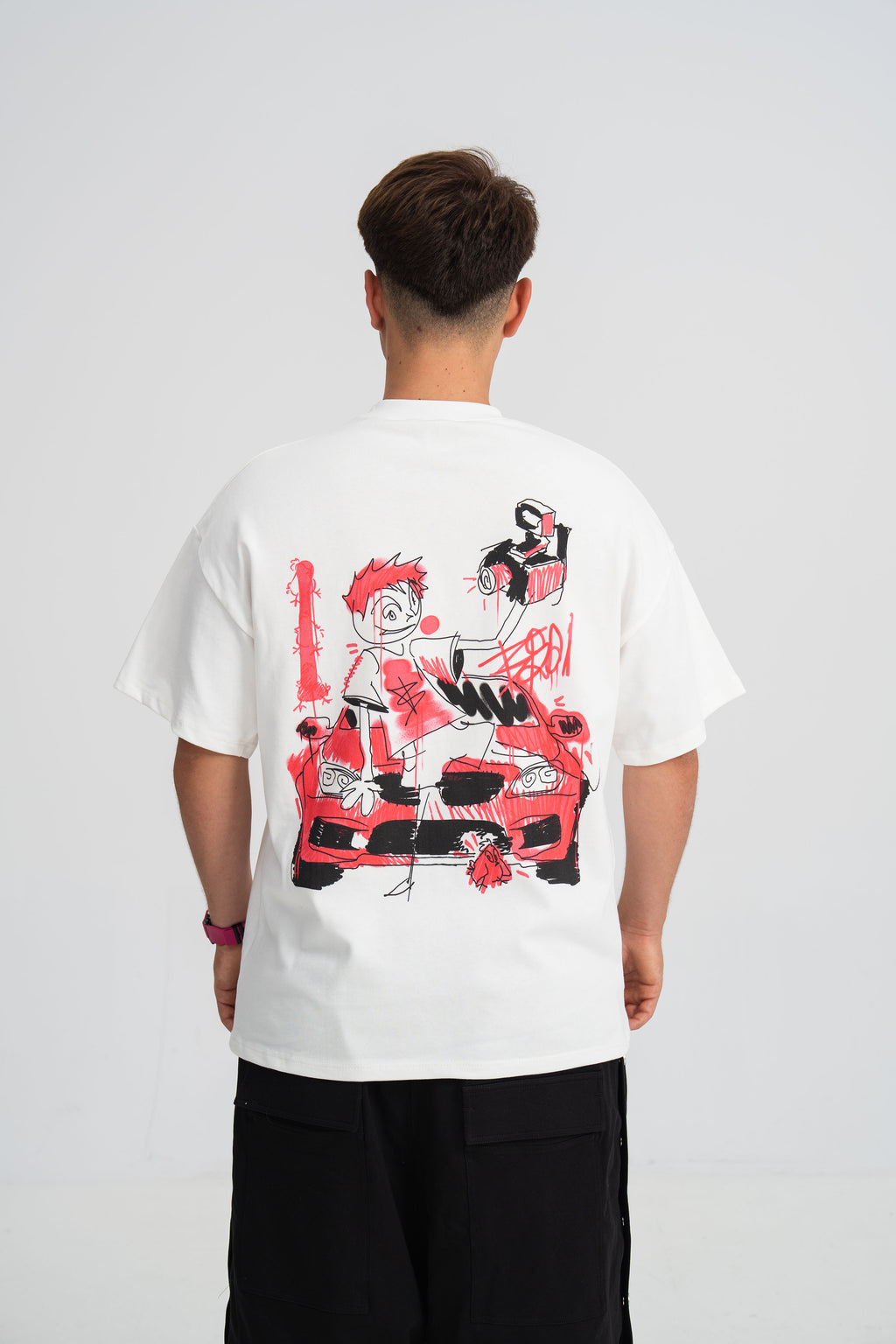 Tricou Sesar Teava Goala Alb