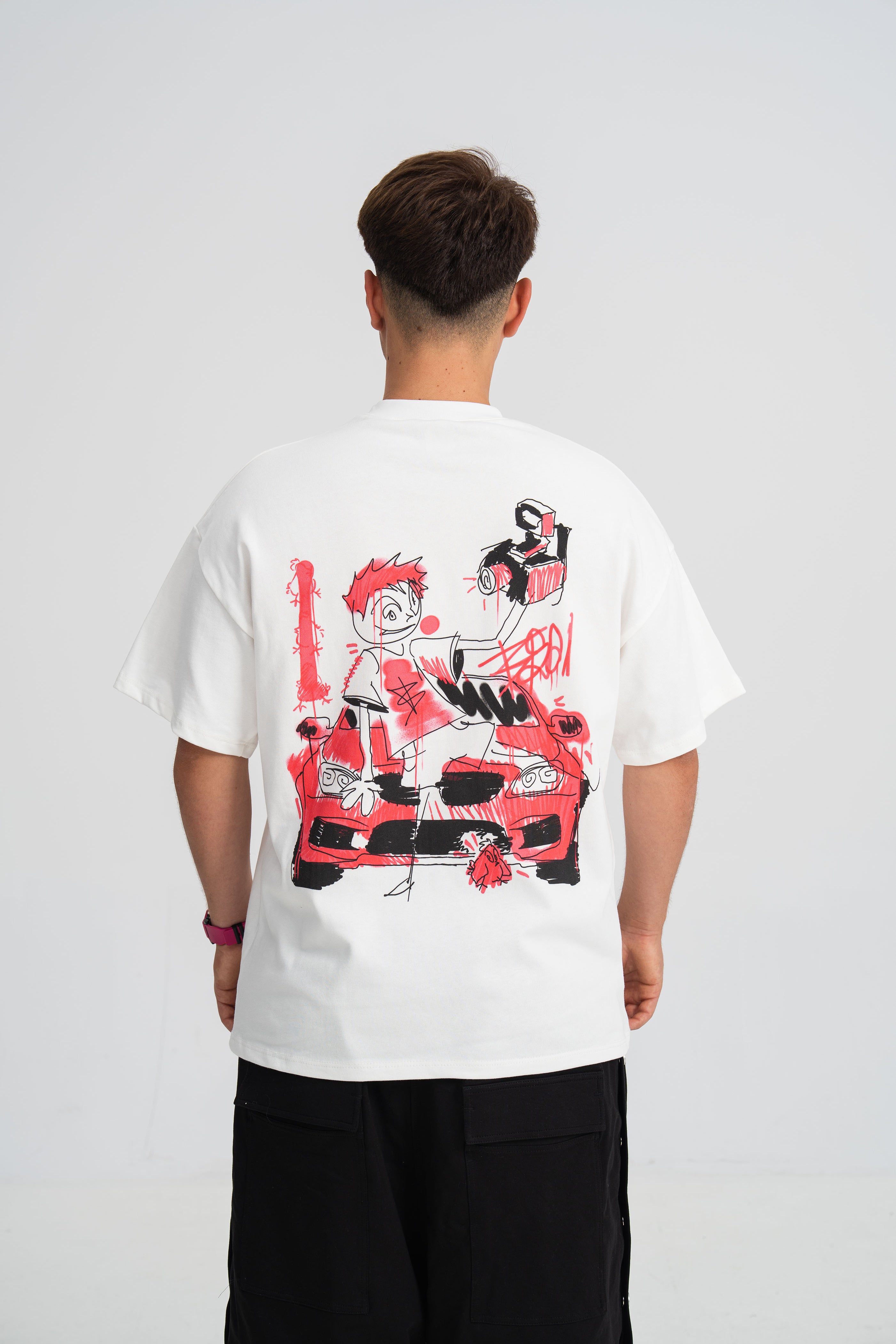 Tricou Sesar Teava Goala Alb