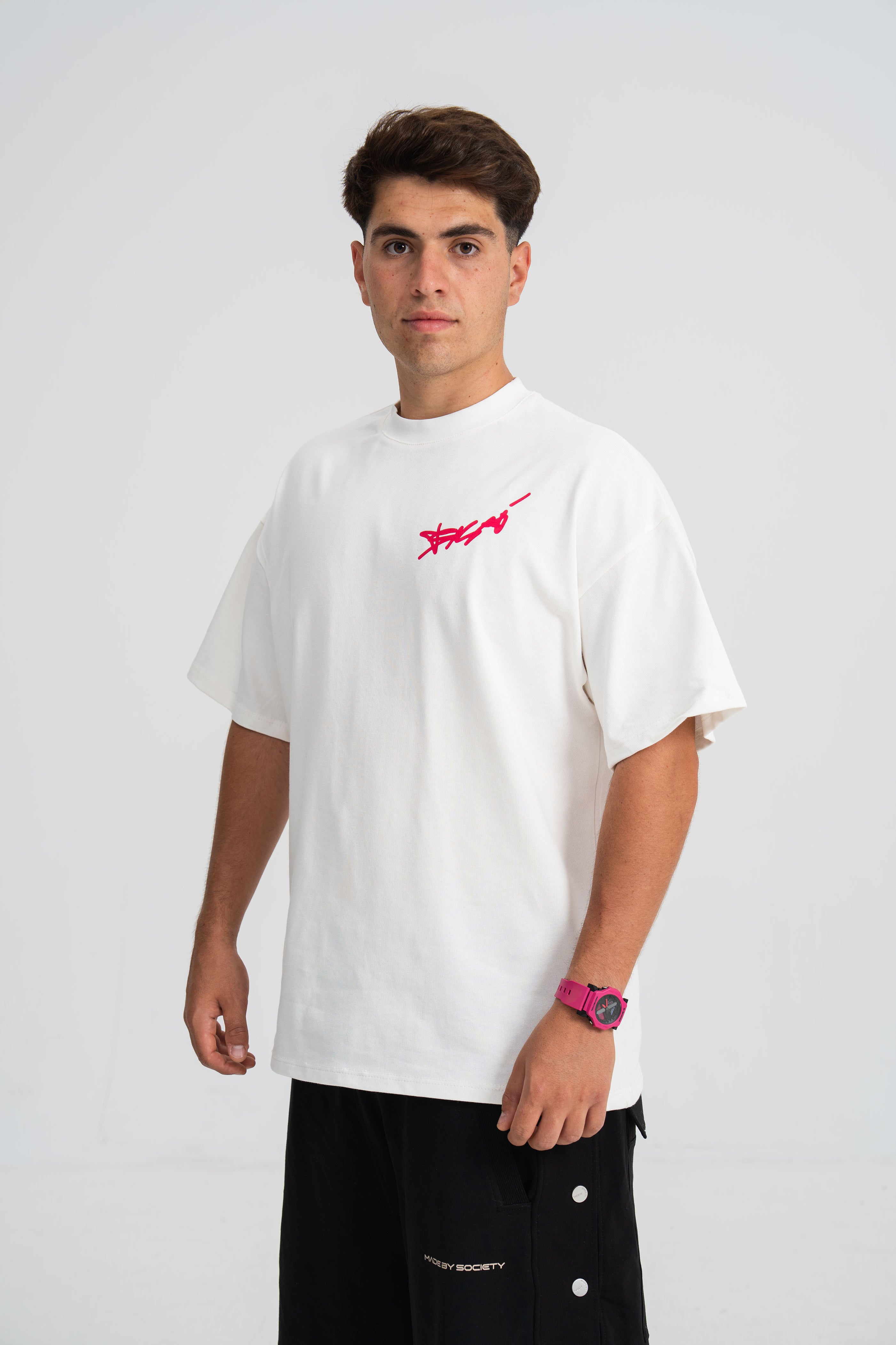 Tricou Sesar Teava Goala Alb