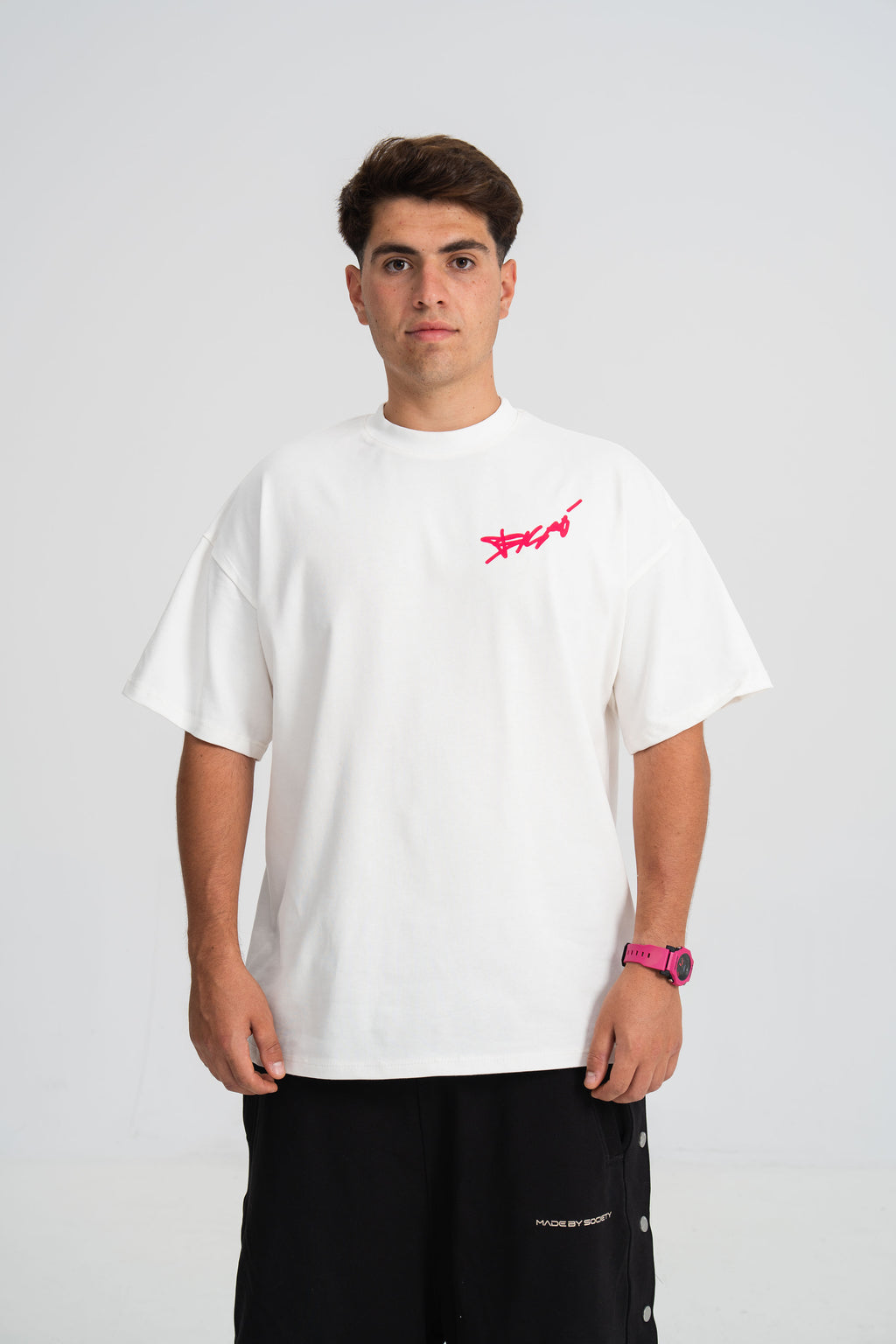 Tricou Sesar Teava Goala Alb