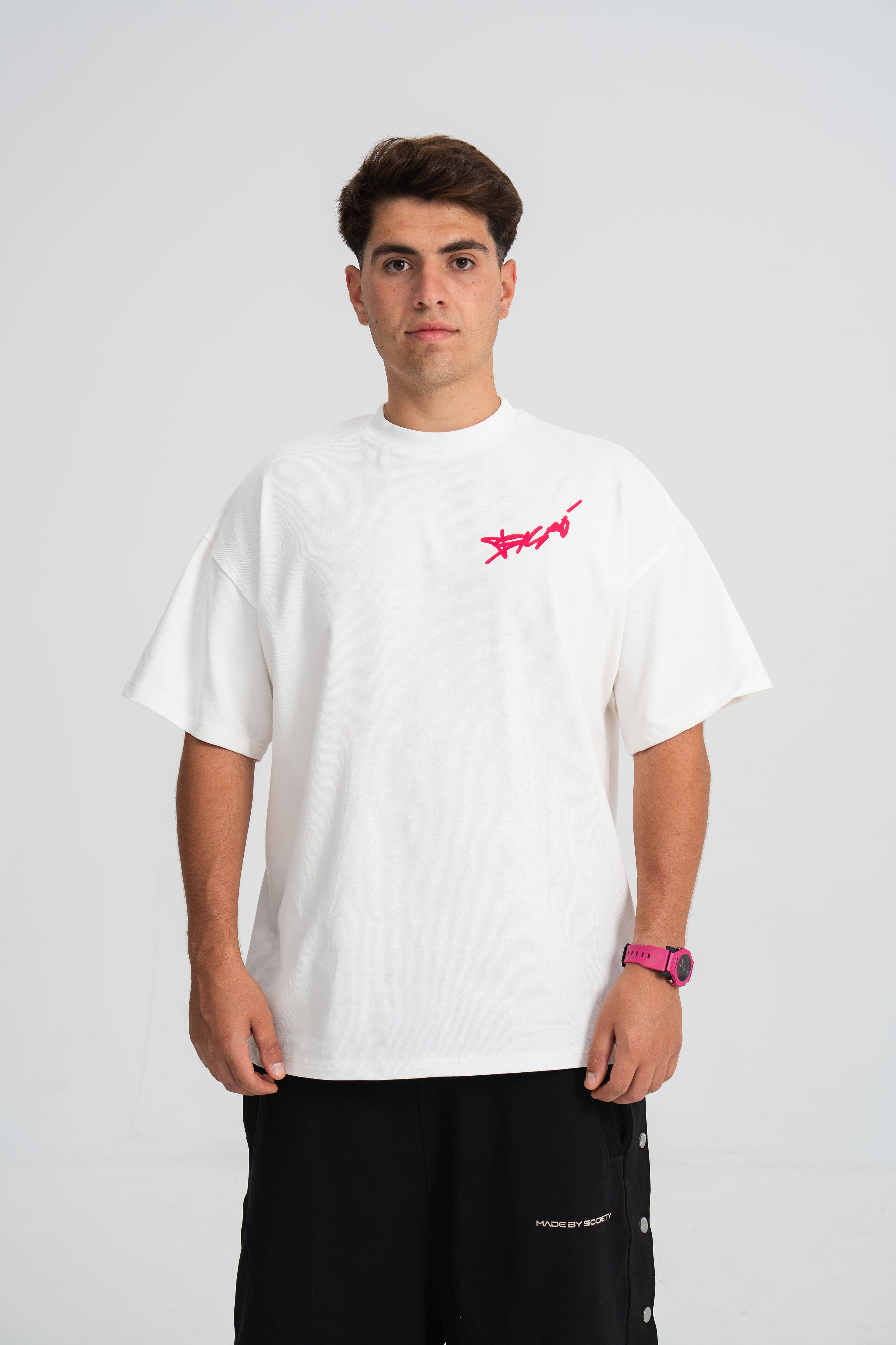 Tricou Sesar Teava Goala Alb