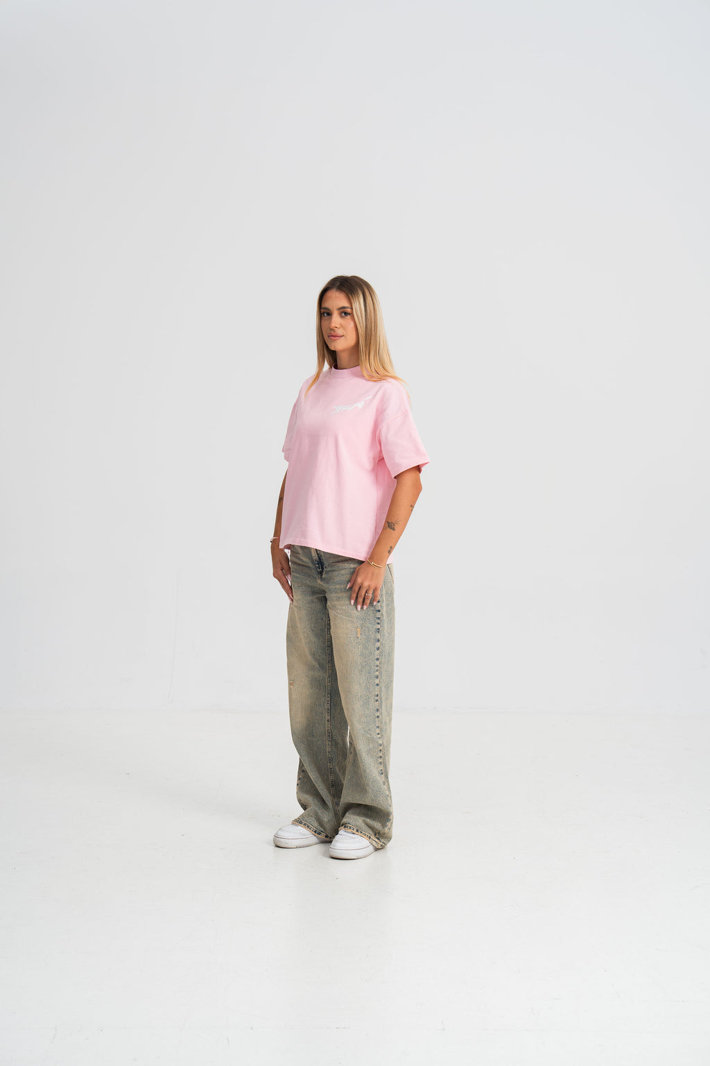 Tricou M6 V10 Teava Goala Roz