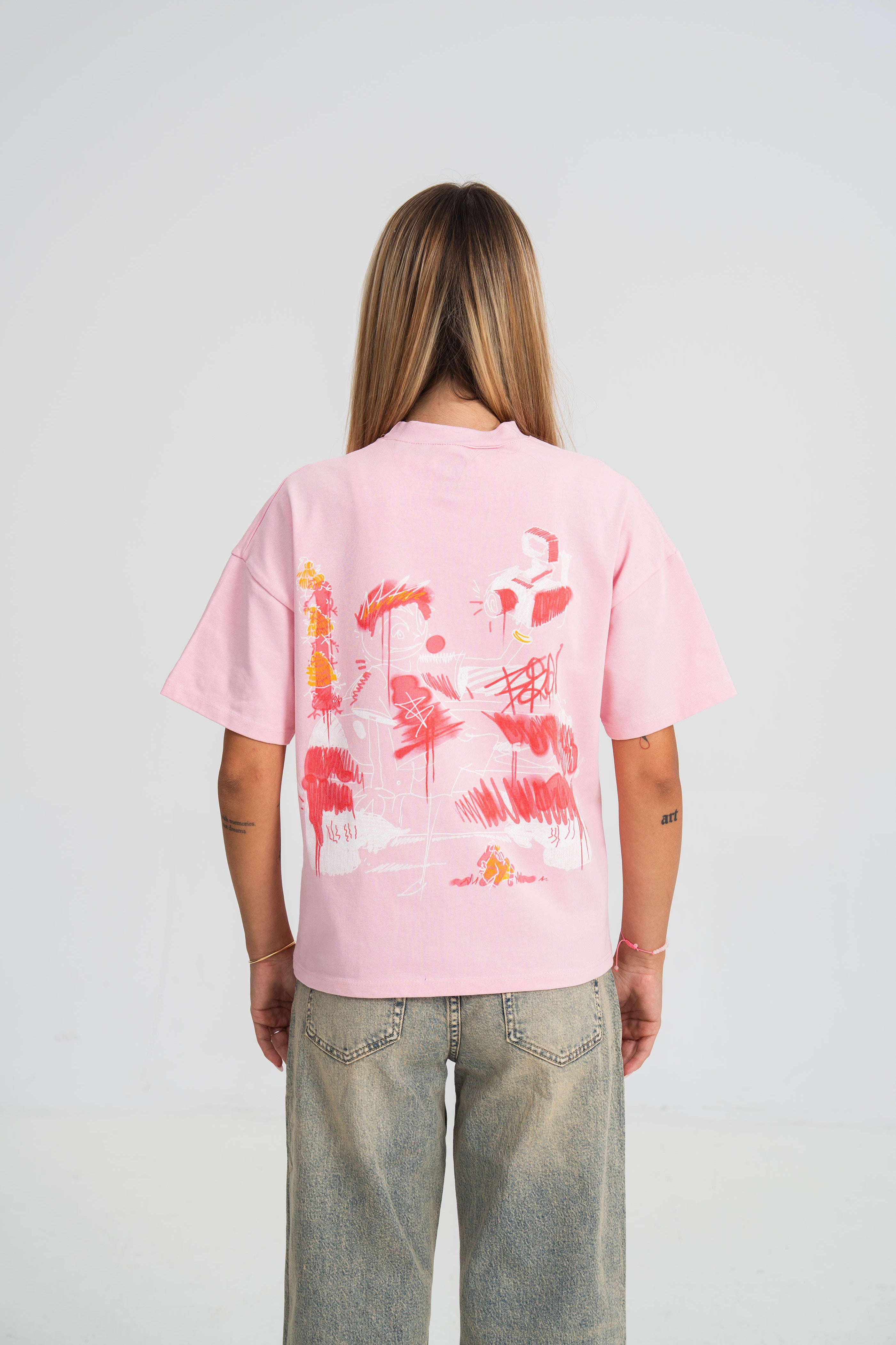 Tricou M6 V10 Teava Goala Roz
