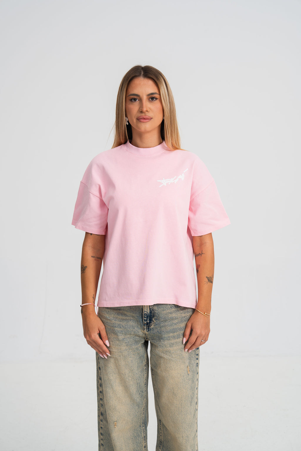 Tricou M6 V10 Teava Goala Roz