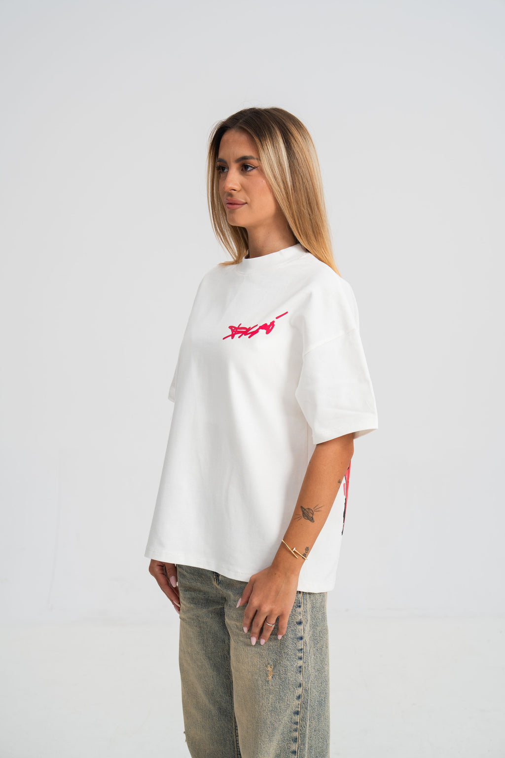Tricou Sesar Teava Goala Alb
