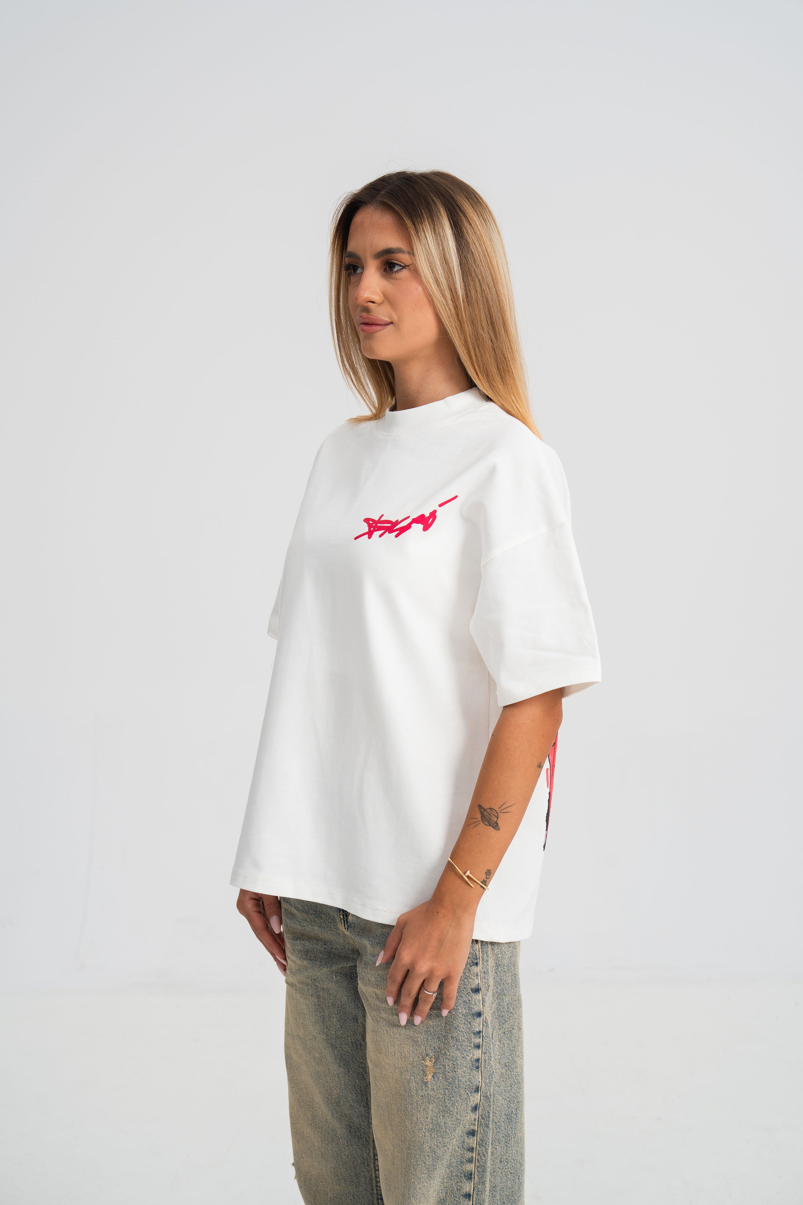 Tricou Sesar Teava Goala Alb
