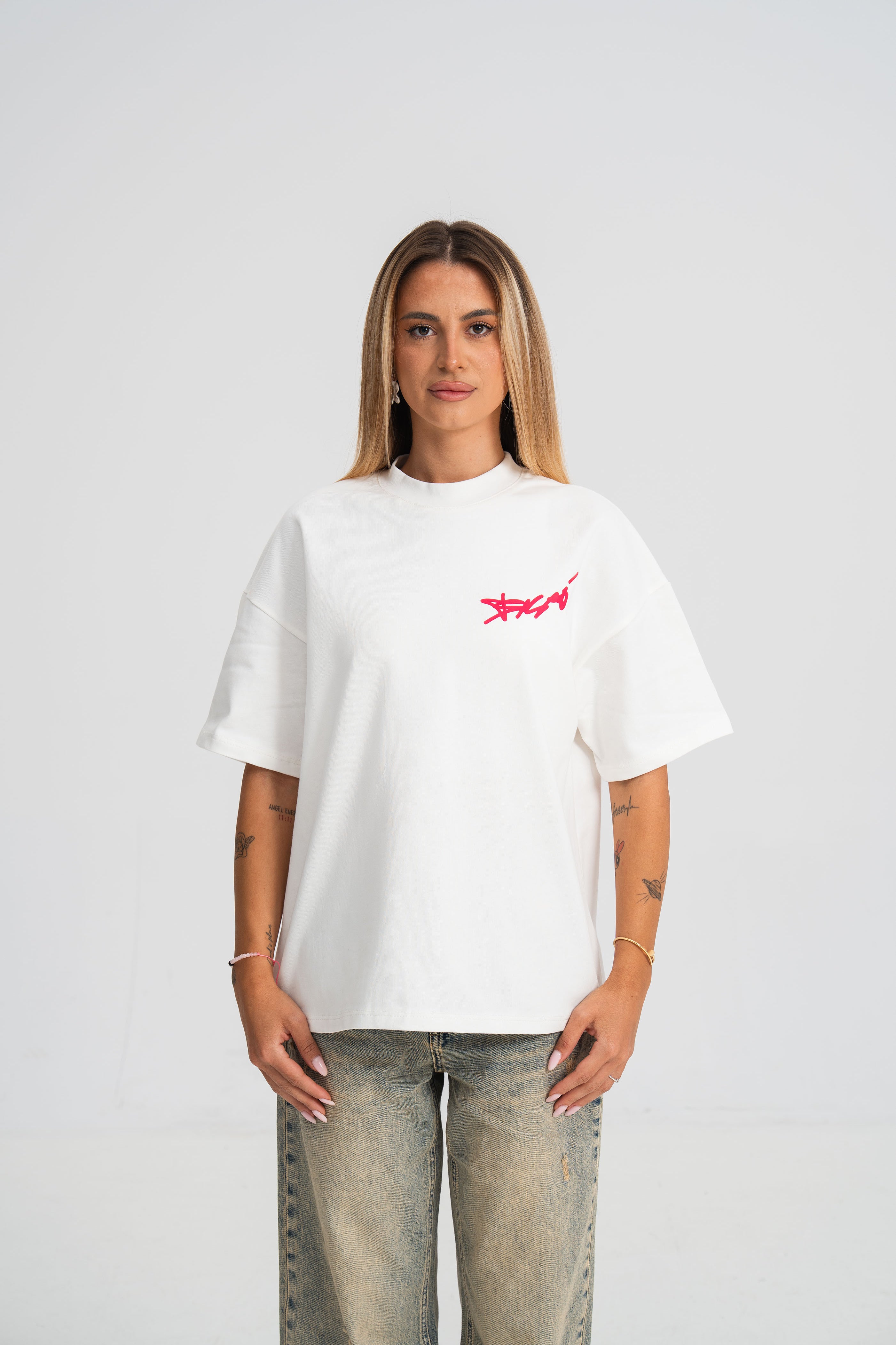 Tricou Sesar Teava Goala Alb