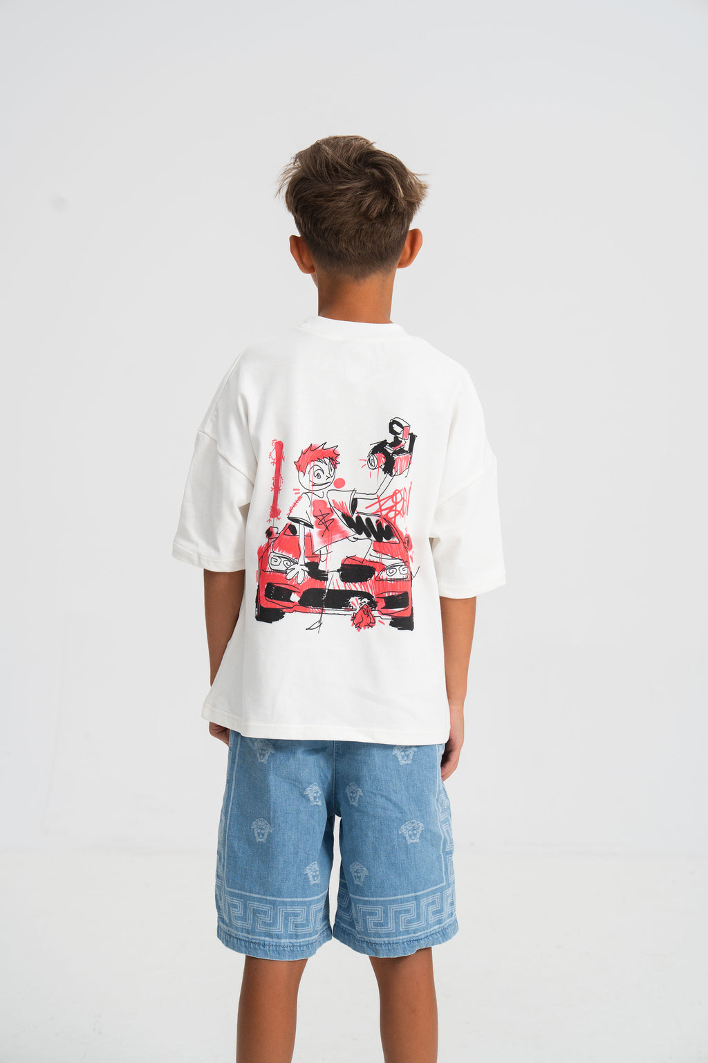 Tricou Sesar Teava Goala Alb