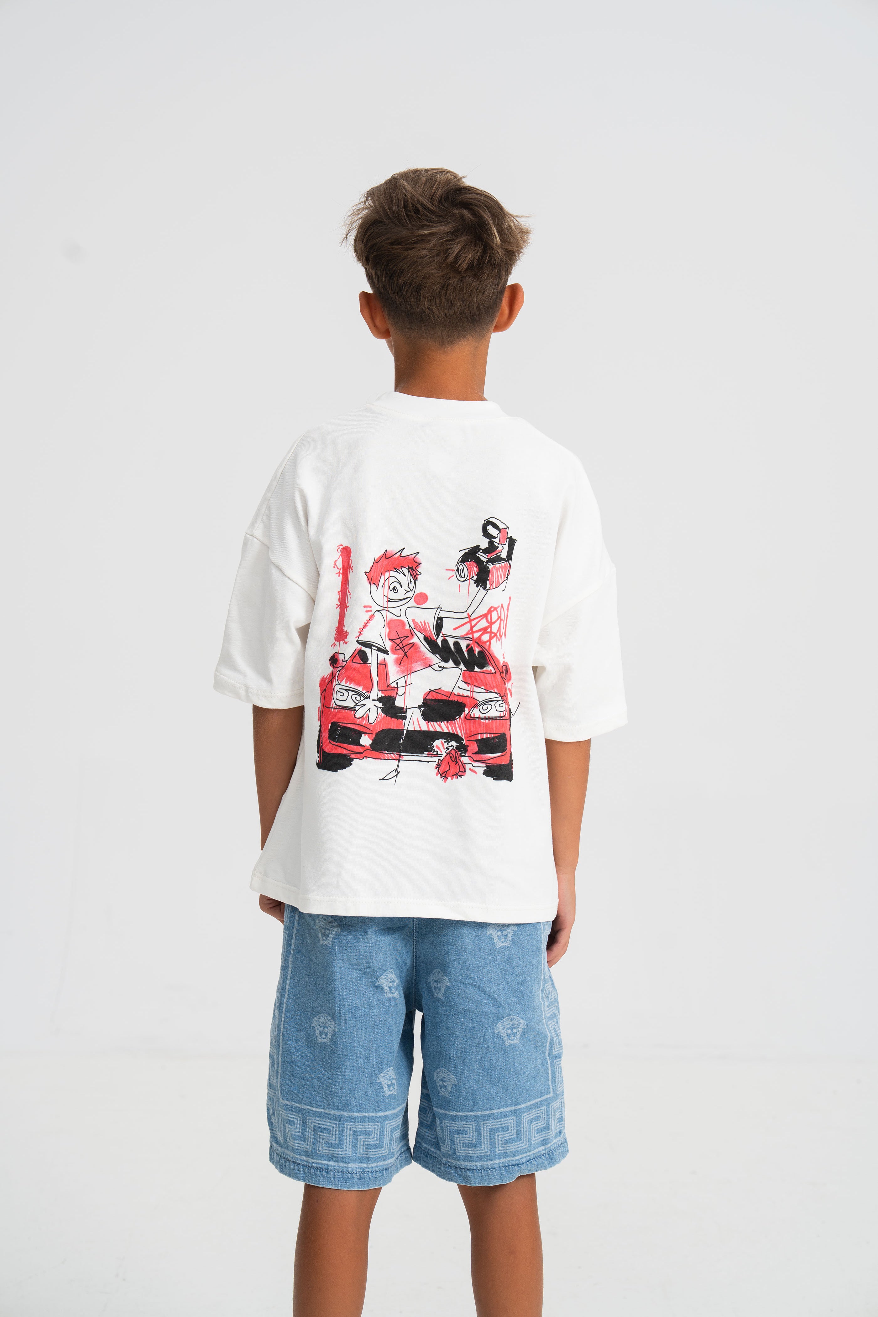 Tricou Sesar Teava Goala Alb