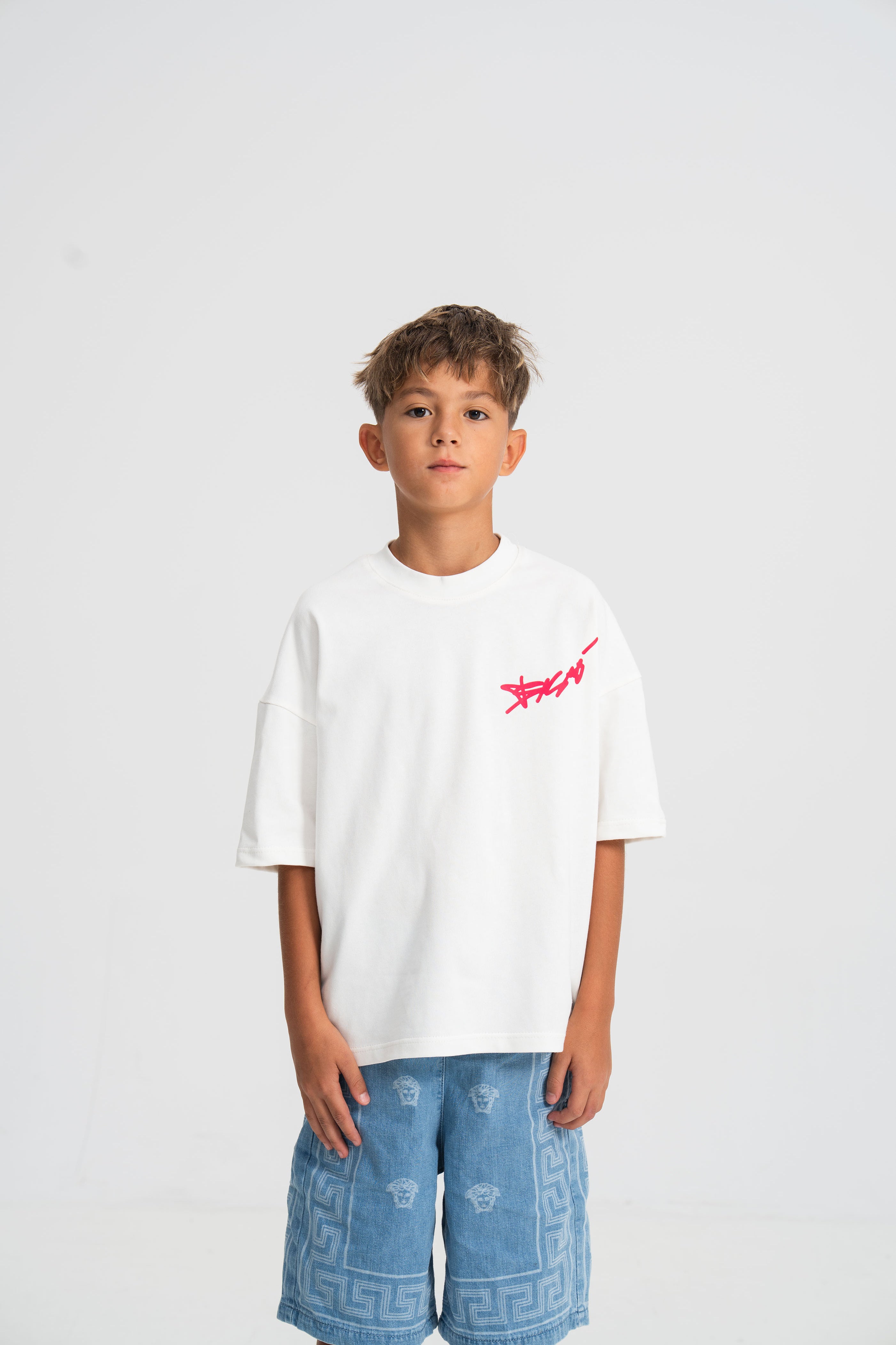 Tricou Sesar Teava Goala Alb